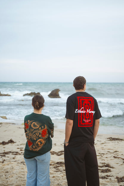 " Ethnic Harmony " Oversized Tee