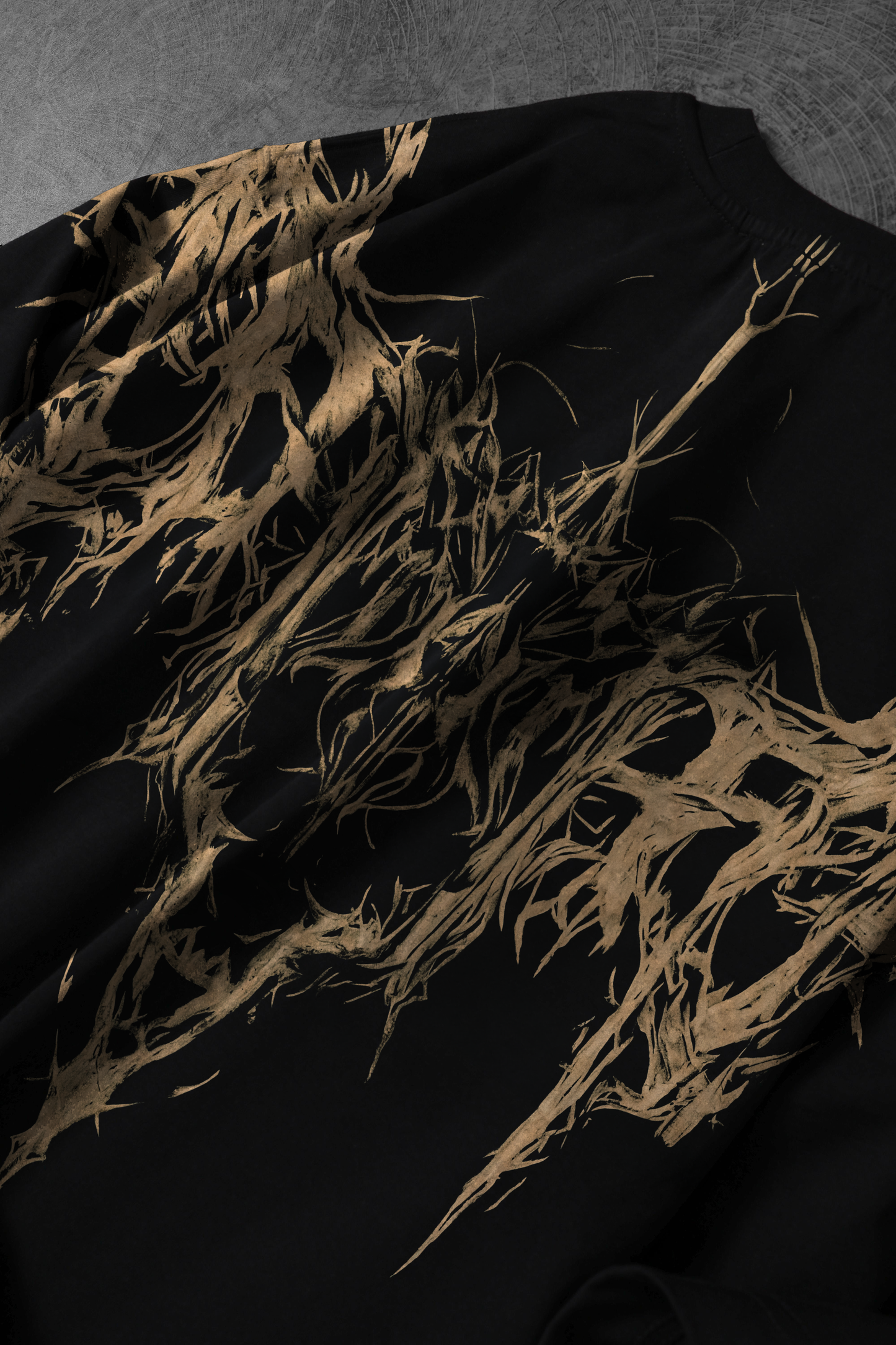 " Invented Castle " Acid-Printed Oversized Tee