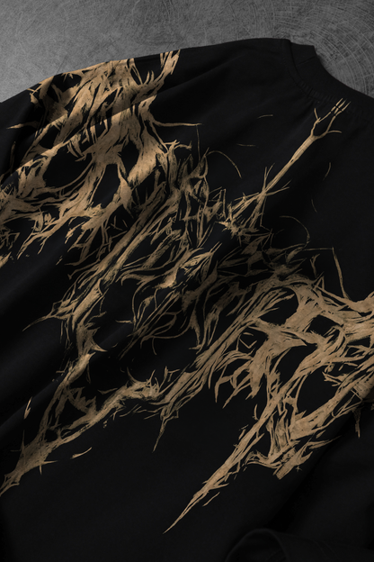 " Invented Castle " Acid-Printed Oversized Tee