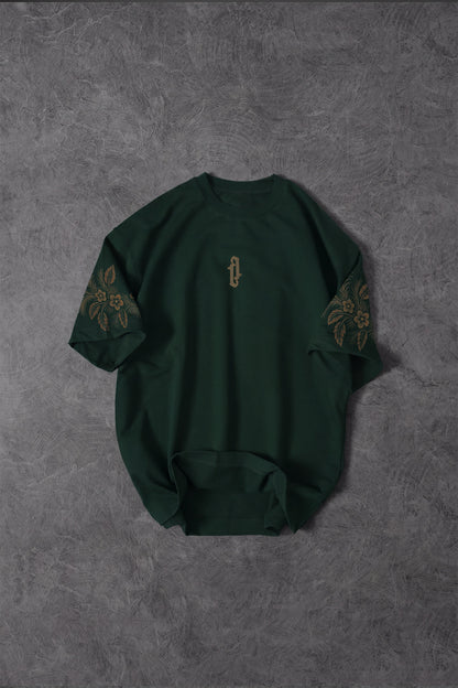 " Eternal Garden " Acid-printed Oversized Tee