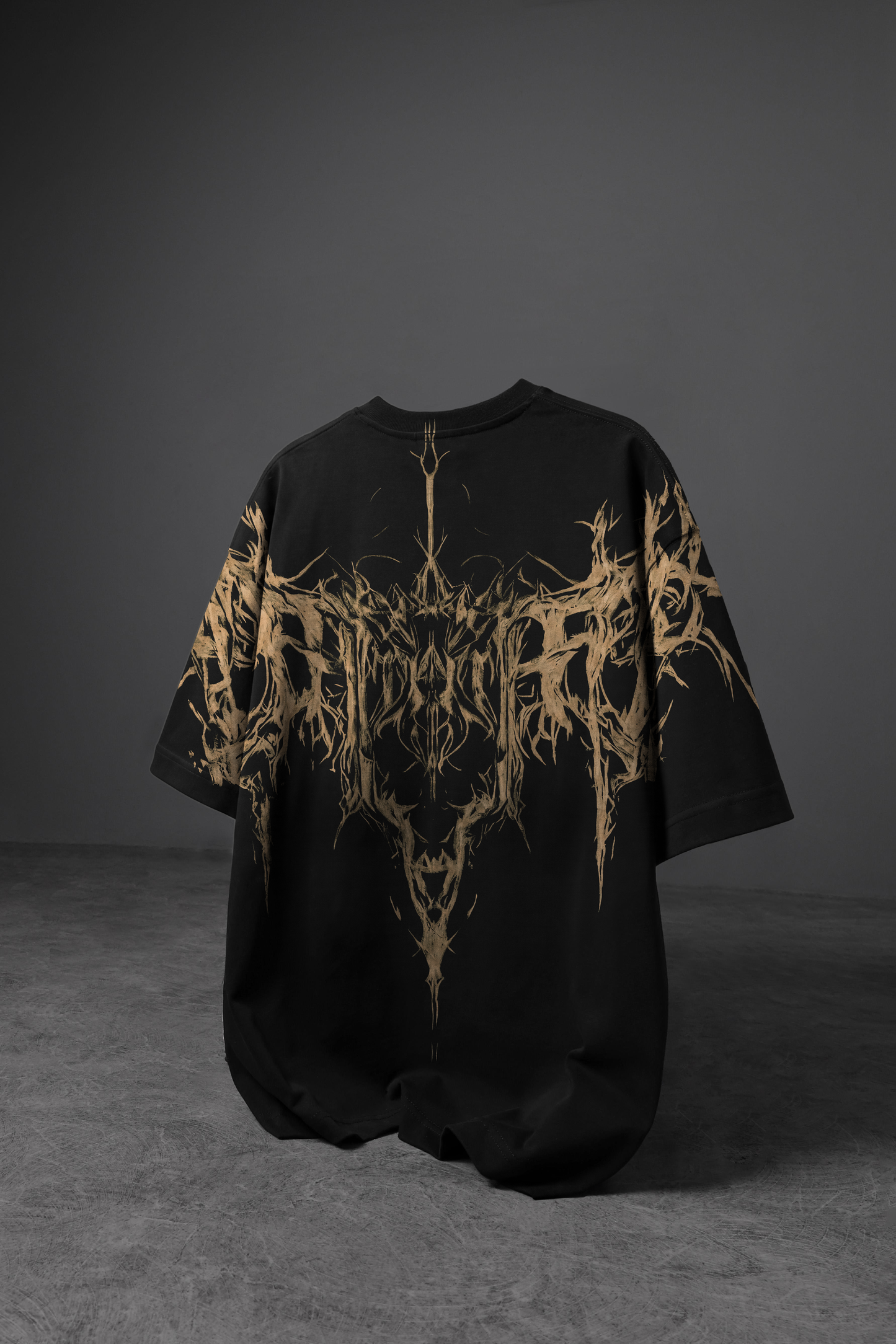 " Invented Castle " Acid-Printed Oversized Tee