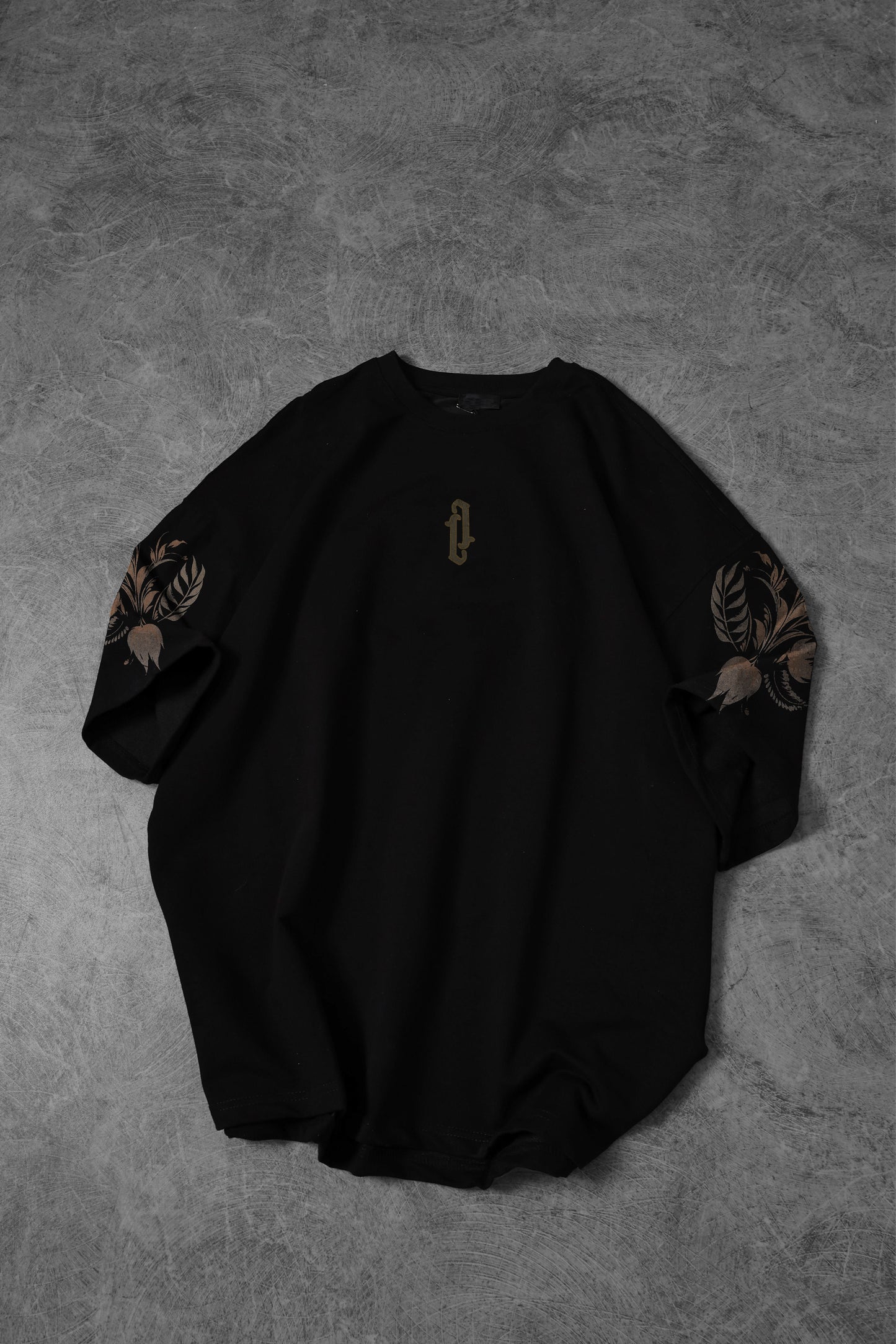 " Forbidden Garden " Acid-Printed Oversized Tee