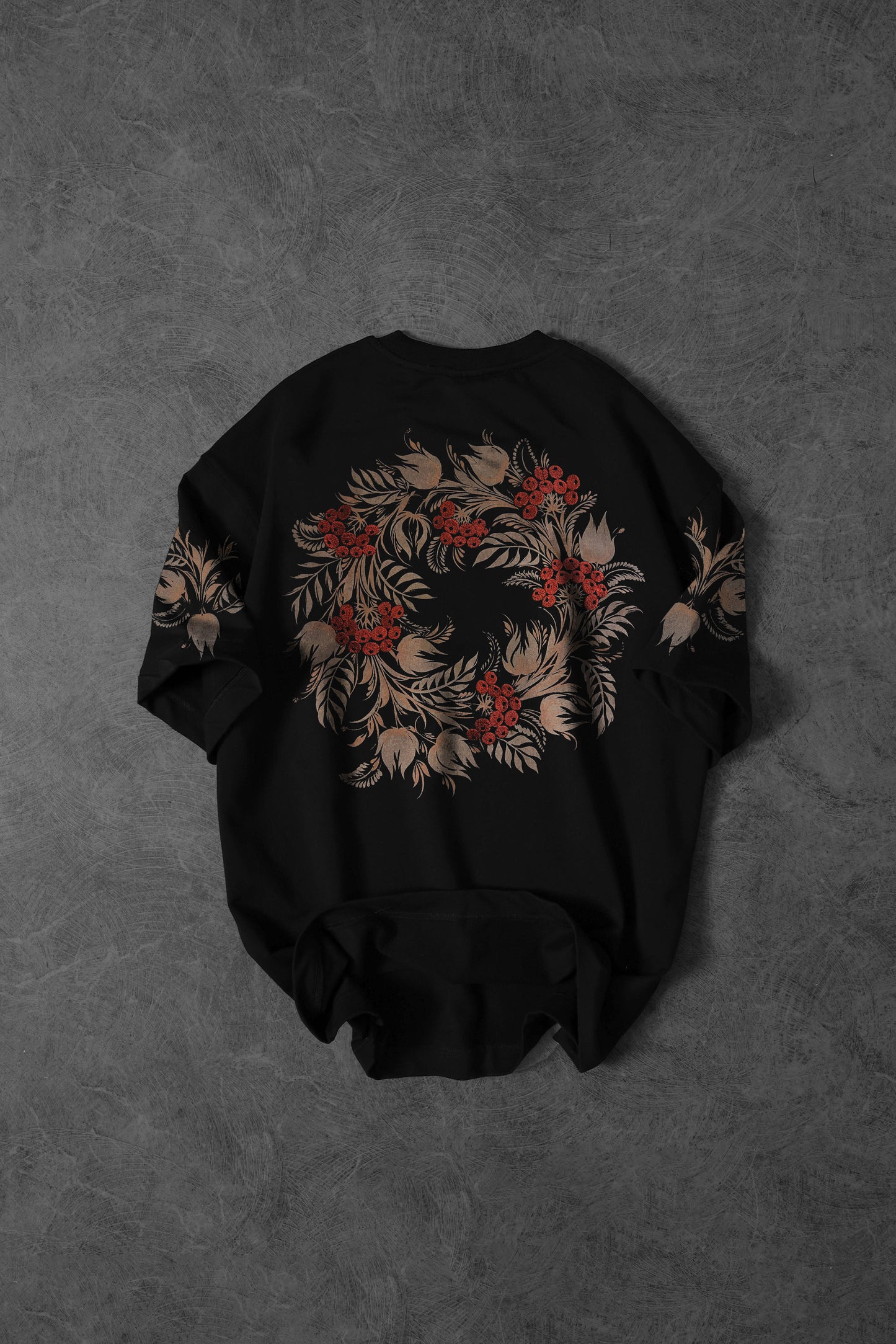 " Forbidden Garden " Acid-Printed Oversized Tee