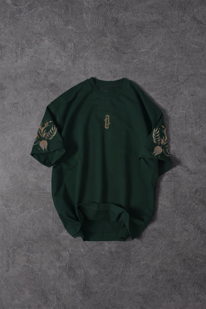 " Forbidden Garden " Acid-Printed Oversized Tee