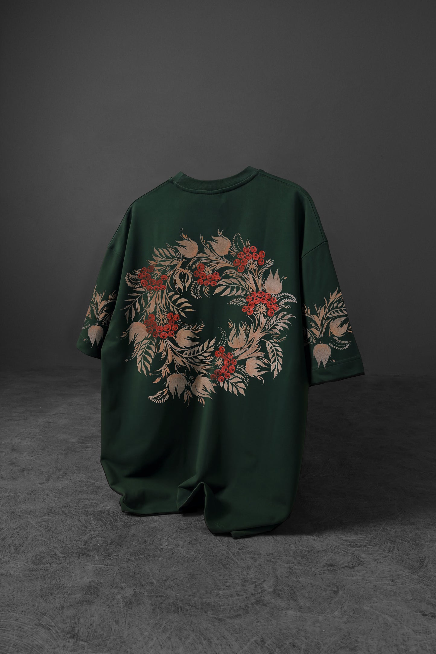 " Forbidden Garden " Acid-Printed Oversized Tee