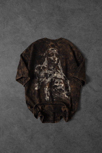 " Dead Frequency " UV - Washed Oversized Tee